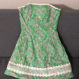 Lilly Pulitzer strapless dress